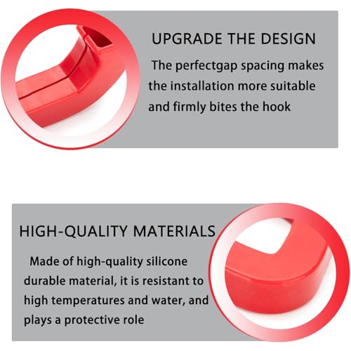 TOPVOP auto Tow Hooks Covers Fits for GMC Sierra 1500 2019-2025,Vertical Tow Hooks Covers for GMC Sierra 1500 Accessories 2019-2024 (Red) - Image 5