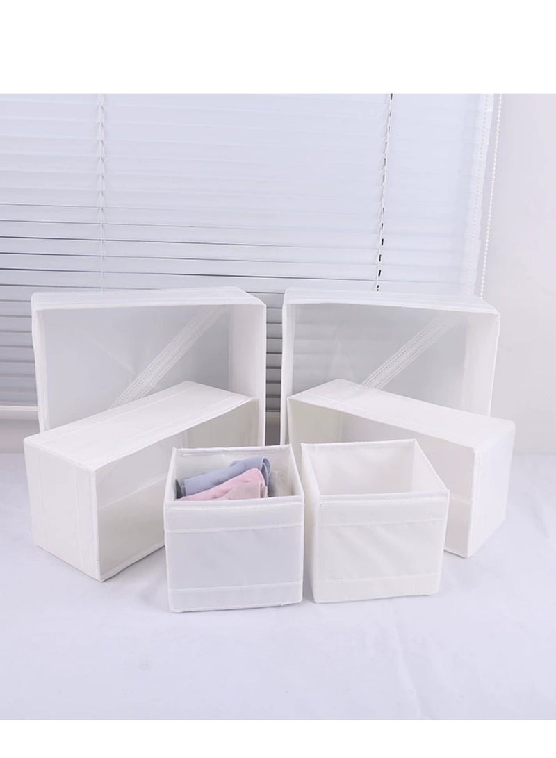 DUNISO 12PCS White Large Drawer Organisers Drawer Divider Dresser Organization for drawers Desk organizing and storage box, cupboard, wardrobe – Can be used for organising underwear, baby toys and clothes - Image 4