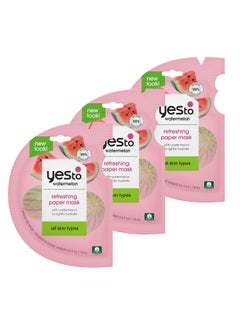 Yes To Yes To Super Fresh Paper Mask Watermelon 3 Count 