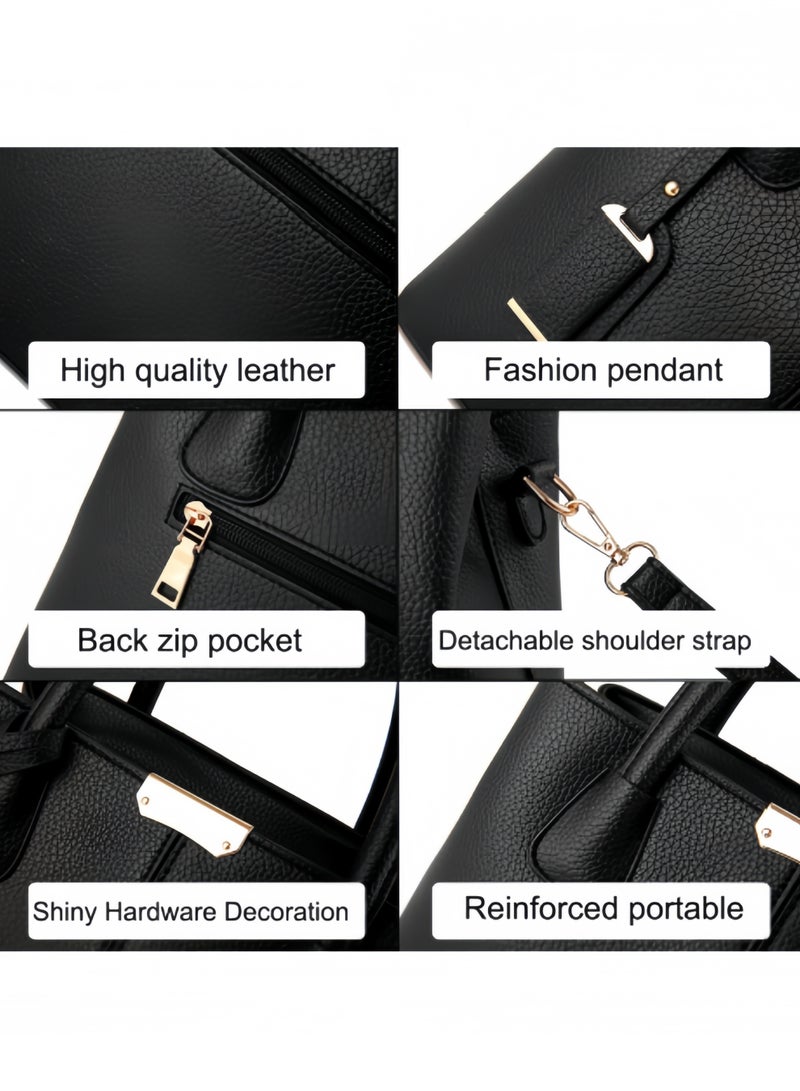 HALAMODO Women's Purses and Handbags Shoulder Tote Bags Top Handle Satchel Shoulder Purse Top Handle Satchel Bags - Image 2