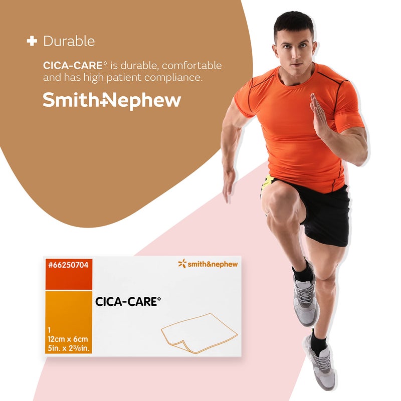 Smith&nephew شريحة جل سيليكون ذاتية اللصق من PHARMAIDEA Srl لإدارة الندبات، منتج للعناية بالجروح، 12 سم × 6 سم أبيض/برتقالي - Image 5
