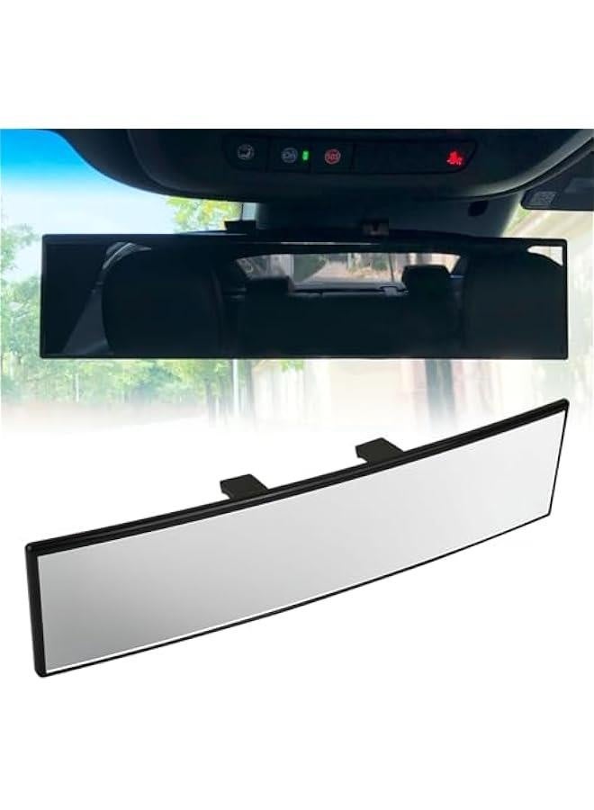 Wide Rear View Mirror Clip On 12 Inch Universal Panoramic Convex Interior Wide Angle Mirror - Image 1