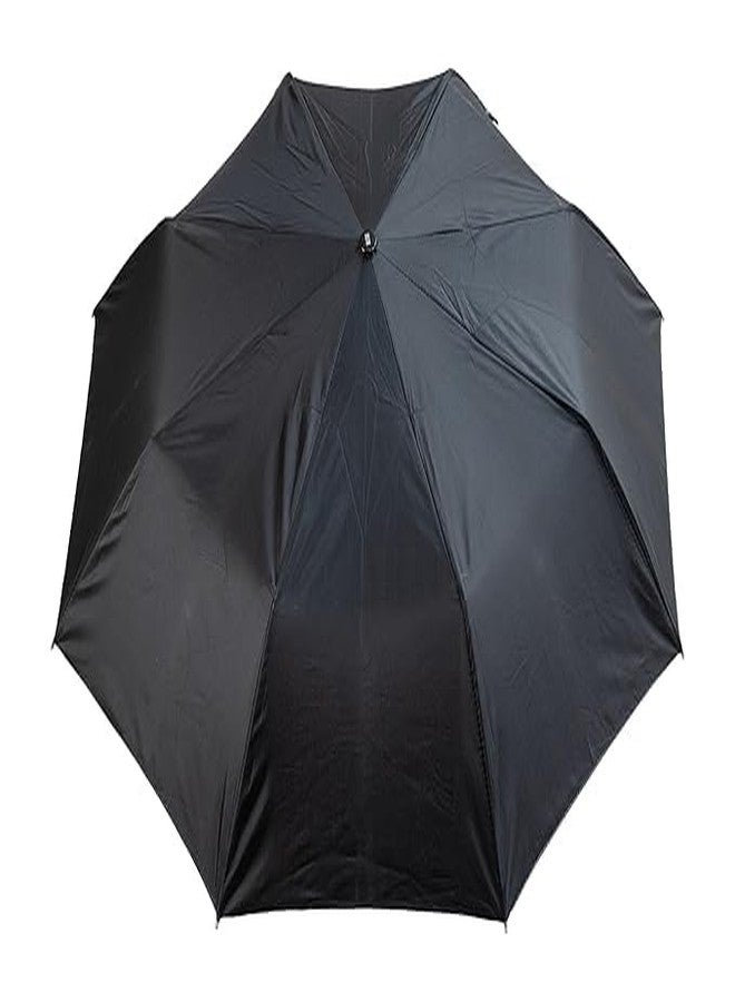 ATOOZED Windproof Travel Compact Umbrella, 8-Ribs Anti-UV Waterproof Folding Umbrella with Telfon Coating-One Button for Auto Open and Close - Image 3