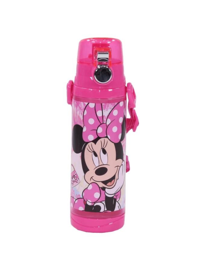 STOR زجاجة مياه ستور مربعة الشكل بسعة 600 مل - ميني ماوس - Image 1