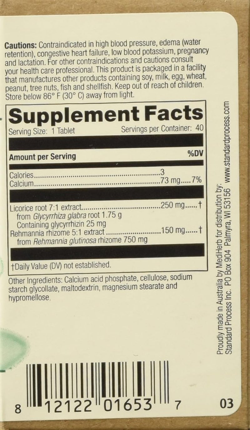 Mediherb Adrenal Complex 40 Tabs - Image 2
