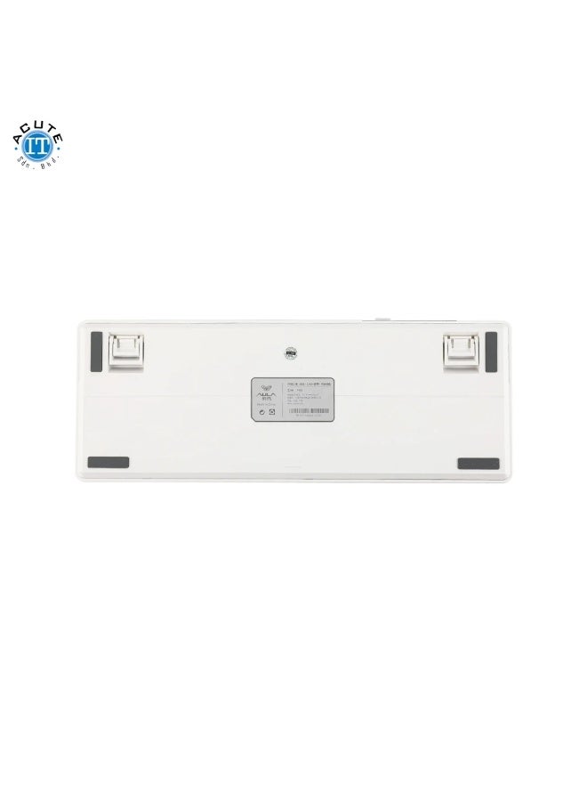 AULA F99 Gasket Mechanical Keyboard White Blue - Image 2