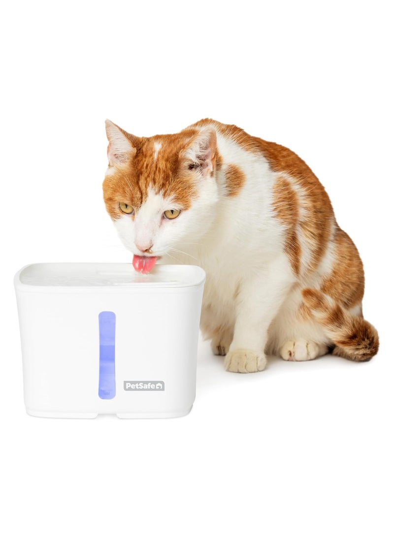 PetSafe Viva Pet Fountain for Cats and Small Dogs – 1.8L/64 oz, Indoor Cat Water Fountain with Whisper Quiet Pump, Dishwasher Safe, Easy to Clean, Water Filters Included - Image 1