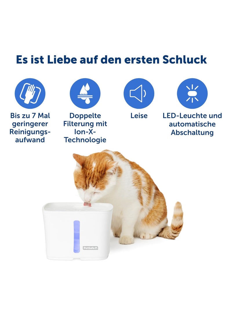 PetSafe Viva Pet Fountain for Cats and Small Dogs – 1.8L/64 oz, Indoor Cat Water Fountain with Whisper Quiet Pump, Dishwasher Safe, Easy to Clean, Water Filters Included - Image 3