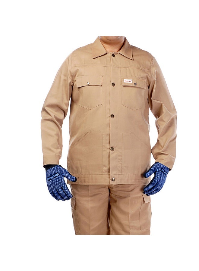 Vaultex CBV 190GSM Twill Pant & Shirt, Beige, Small - Image 2