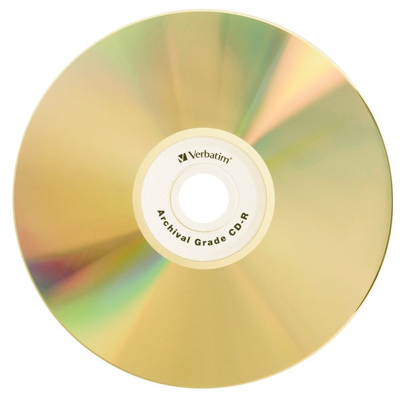 VERBATIM قرص CD-R 700MB 52X UltraLife Gold من Verbatim - سطح مميز وطلاء صلب - 50 حبة في أسطوانة - Image 2
