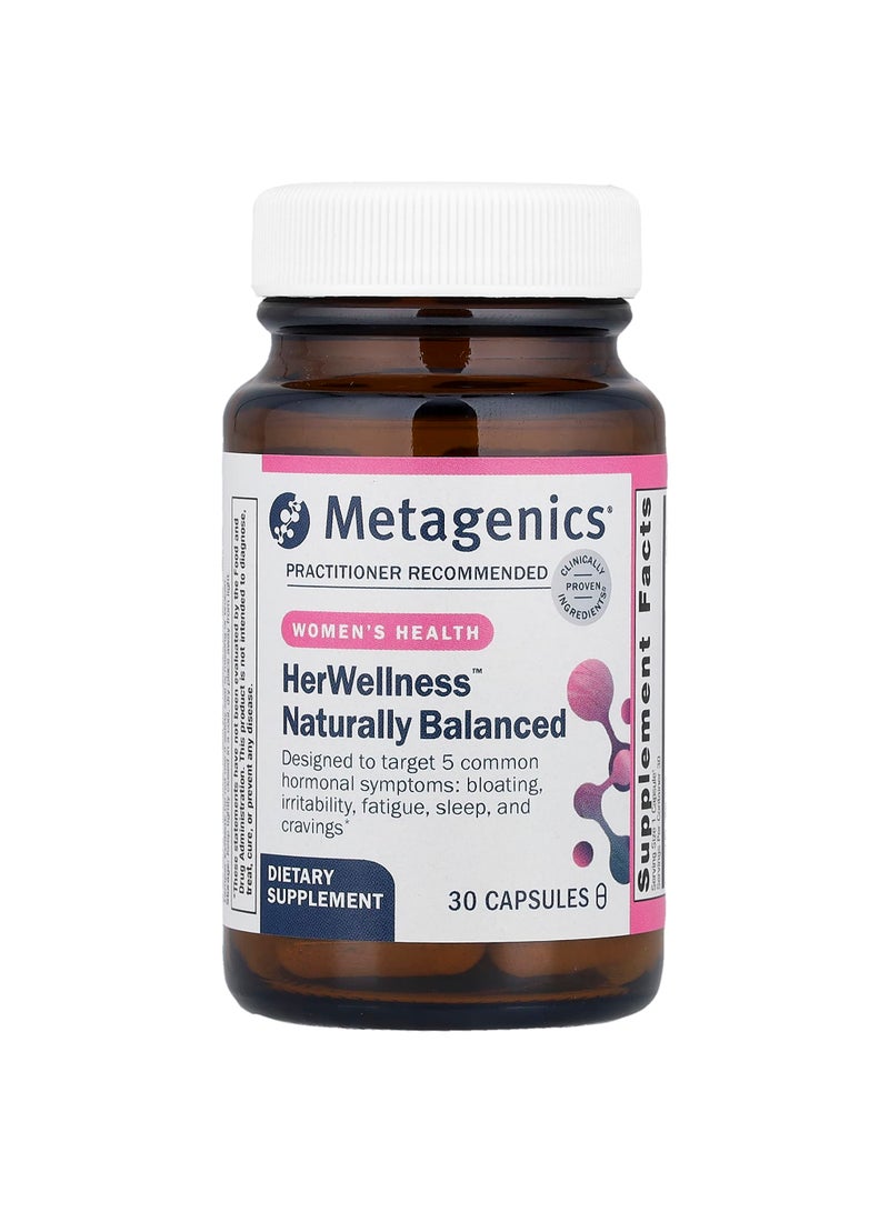 Metagenics HerWellness™ Naturally Balanced, 30 Capsules