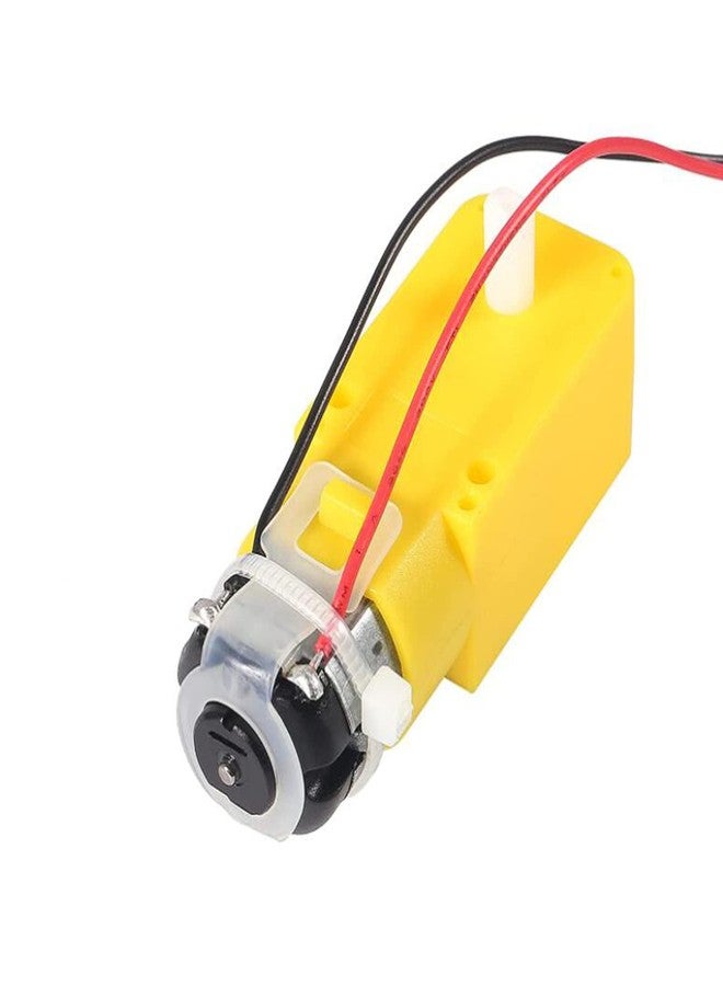 AEDIKO 8pcs TT Motor Dual DC 3-6V Gearbox Motor 200RPM Ratio 1:48 Shaft Motor with 2.54mm Wire for Arduino DIY Smart Car Robot - Image 3