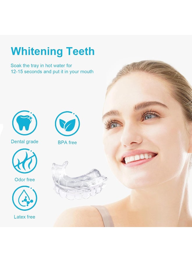 JOUDIYA Teeth Whitening Kit, 4 Pcs Mouth Guard for Teeth Grinding, Thermoplastic Teeth Grinding Guard for Whitening Teeth Bleaching Grinding Protecting, Moldable Gum Shield - Image 2