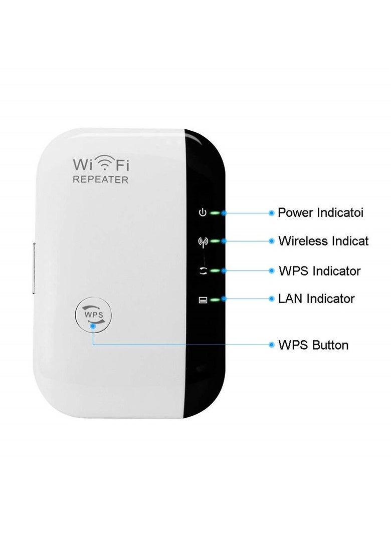 General - Wi-Fi Repeater Wi Fi Network Router 300Mbps Range Extender Signal Booster Extender WIFI Ap Wps Encryption - Image 1