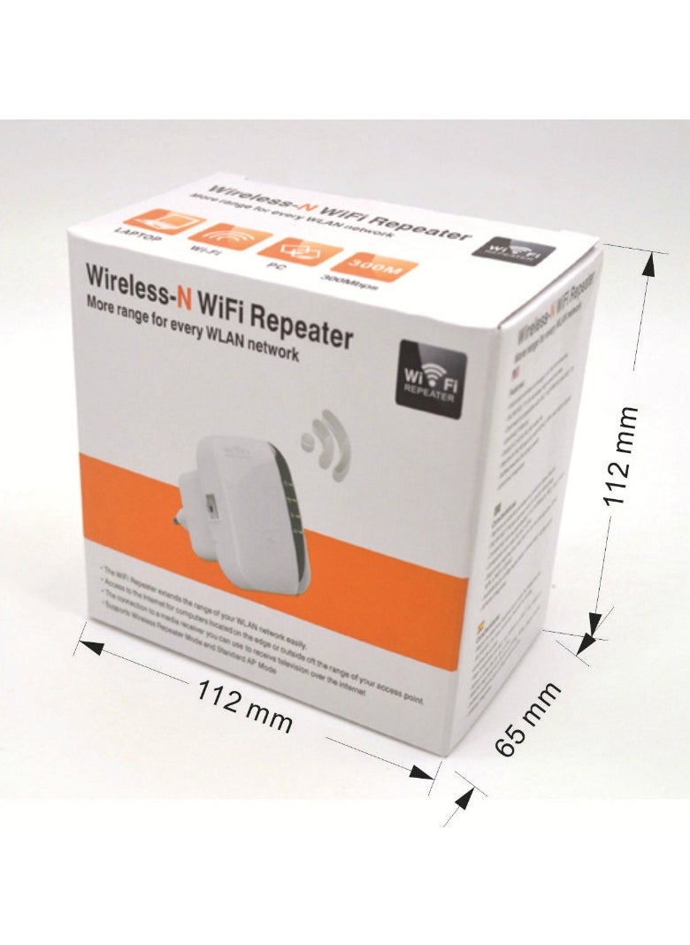 General - Wi-Fi Repeater Wi Fi Network Router 300Mbps Range Extender Signal Booster Extender WIFI Ap Wps Encryption - Image 1