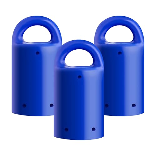 MagnetPal 3 pack Heavy-Duty Neodymium Anti-Rust Magnet, Best for Magnetic Stud Finder / Key Organizer / Indoor and Outdoor Multi Uses, Blue with Key Ring (SP-MPM3BL) - Image 1