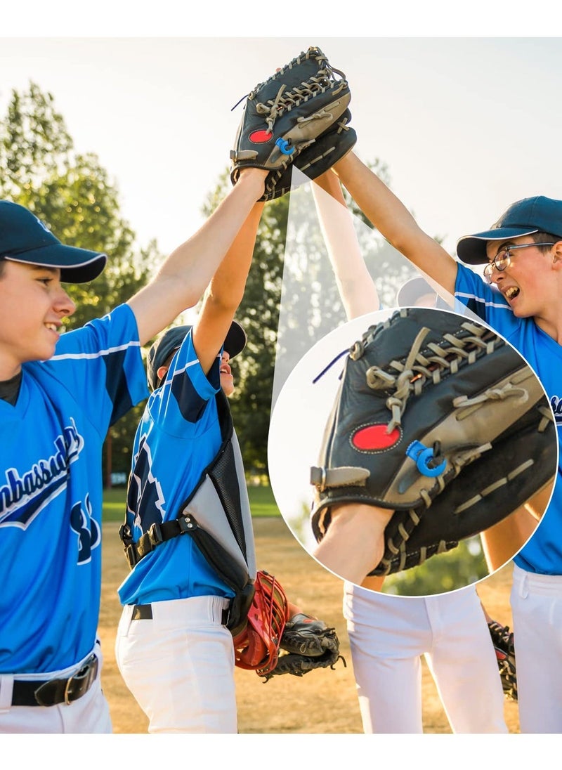 Excefore أقفال حبل بلاستيكية لأربطة السحب فتحة أقفال زنبركية نهاية مثبتات للتخييم والمشي البديل لأربطة الأحذية حقائب متعددة الألوان 80قطعة - Image 3