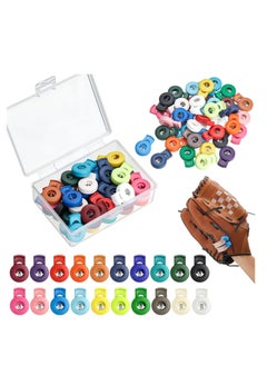 Excefore Plastic Cord Locks for Drawstrings Hole Spring Cord Locks End Toggle Stoppers for Camping and Hiking Shoelace Replacement Backpacks Multi color 80pcs  - Image 1