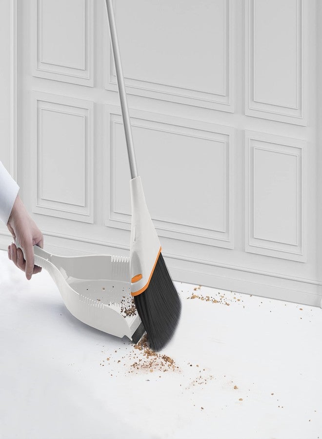 Superio Clip-On Dustpan - Heavy Duty Plastic, Easy Grip Clip-On Dust Pan with Rubber Edge, Detailed Sweeping Debris, Fits Standard Brooms Home & Commercial Dusting & Cleaning Tool, Grey - Image 4