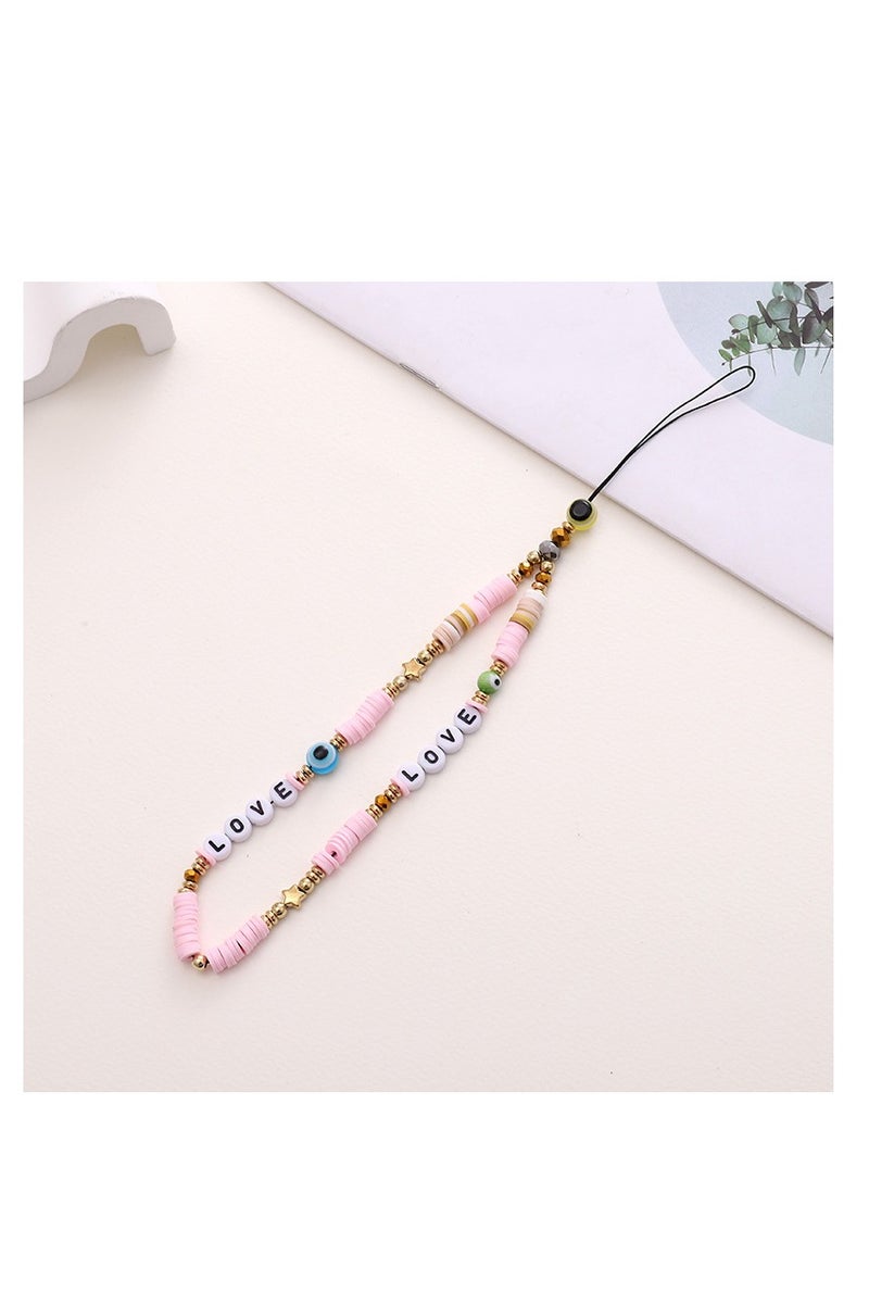 NIBEMINENT Phone Charm/ Chain Strap for Women Girls, Cute Cartoon Cell Phone Case Lanyard Wrist Strap