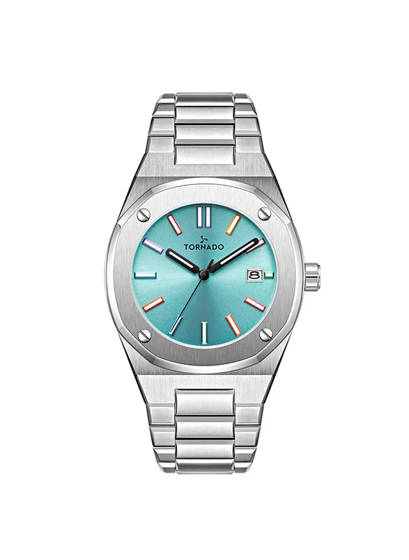TORNADO Tornado AURORA TWILIGHT T23003-SBSL Men's Analog Display Watch & Steel Strap Silver