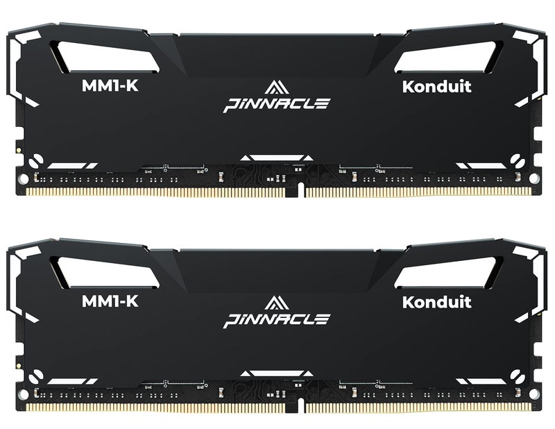 Timetec Pinnacle Konduit 16GB KIT(2x8GB) DDR4 3200MHz PC4-25600 CL16-18-18-38 XMP2.0 Overclocking 1.35V Compatible for AMD and Intel Desktop Gaming PC Memory Module RAM - Black - Image 1