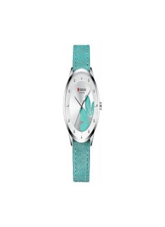 CURREN 9048 Green PU Leather Analog Watch For women