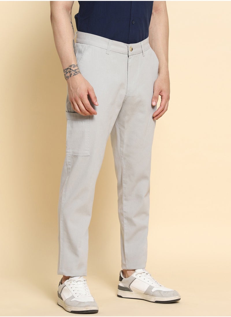 Light Grey Casual Trousers for Men - Regular Fit, Cotton Lycra - pzsku/Z2CCF683F3259A0BC6FFBZ/45/_/1721925163/2b80c89f-6870-46cf-8017-cc0634ba96d3