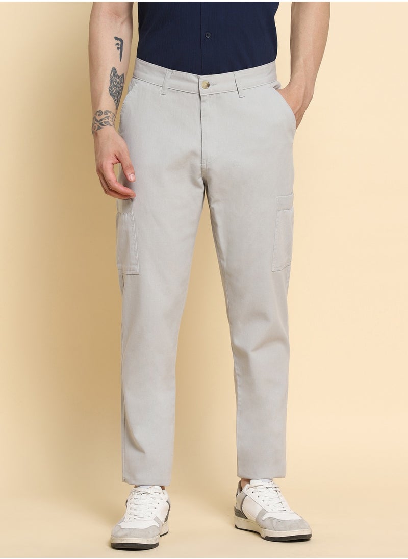 Light Grey Casual Trousers for Men - Regular Fit, Cotton Lycra - pzsku/Z2CCF683F3259A0BC6FFBZ/45/_/1727936233/25e1a824-64be-4c16-a517-270cebf4c52f