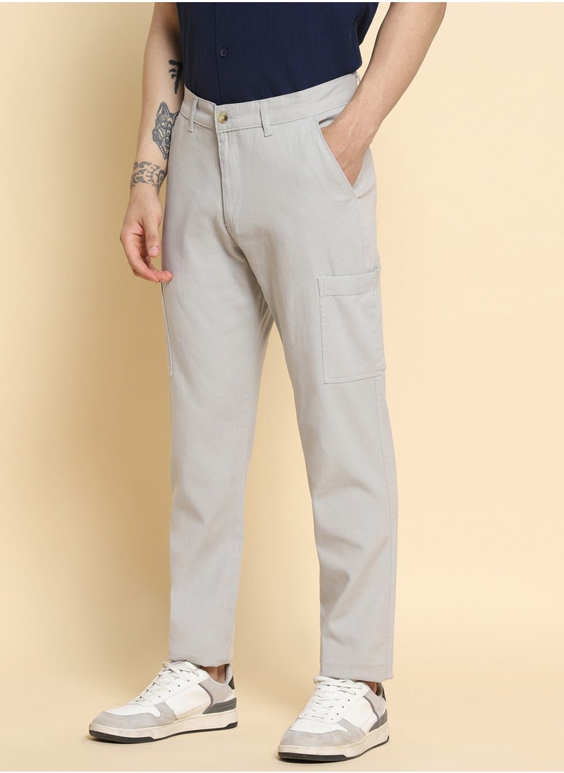 Light Grey Casual Trousers for Men - Regular Fit, Cotton Lycra - pzsku/Z2CCF683F3259A0BC6FFBZ/45/_/1731054827/5e00a335-df24-49a7-8e18-c8ac12d6e469