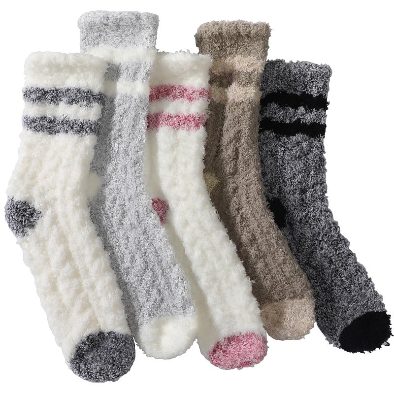 Pleneal Fuzzy Socks for Women - Womens Fluffy Socks, Warm Cozy Winter Slipper Sock for Women Sleep Christmas Home socks - Image 1
