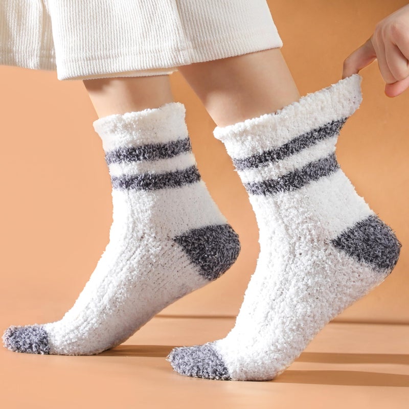 Pleneal Fuzzy Socks for Women - Womens Fluffy Socks, Warm Cozy Winter Slipper Sock for Women Sleep Christmas Home socks - Image 2