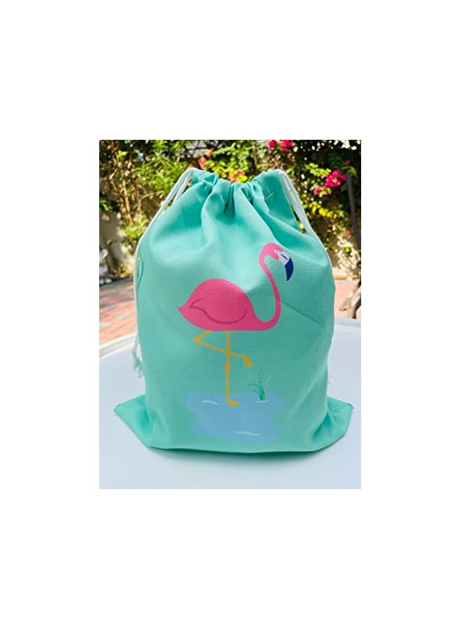 Raxoom of 5 Drawstring Party Bags I Cotton Drawstring bag I Kids Sports Yoga Swimming I Party Favor Bags I Birthday Giveaways for Boys and Girls I Quality Thick 100% Cotton - Image 2