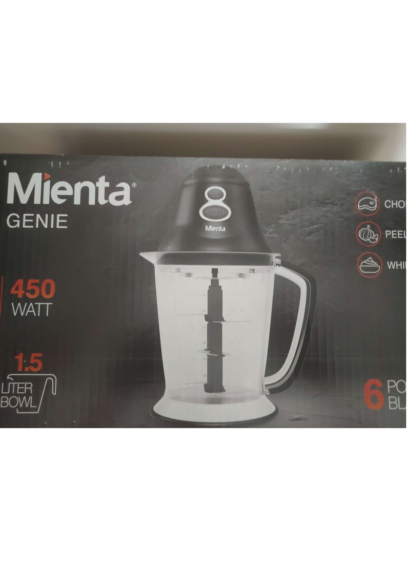 Mienta - Mineta Chopper, 450 Watt, Black - CH23838A - Image 1