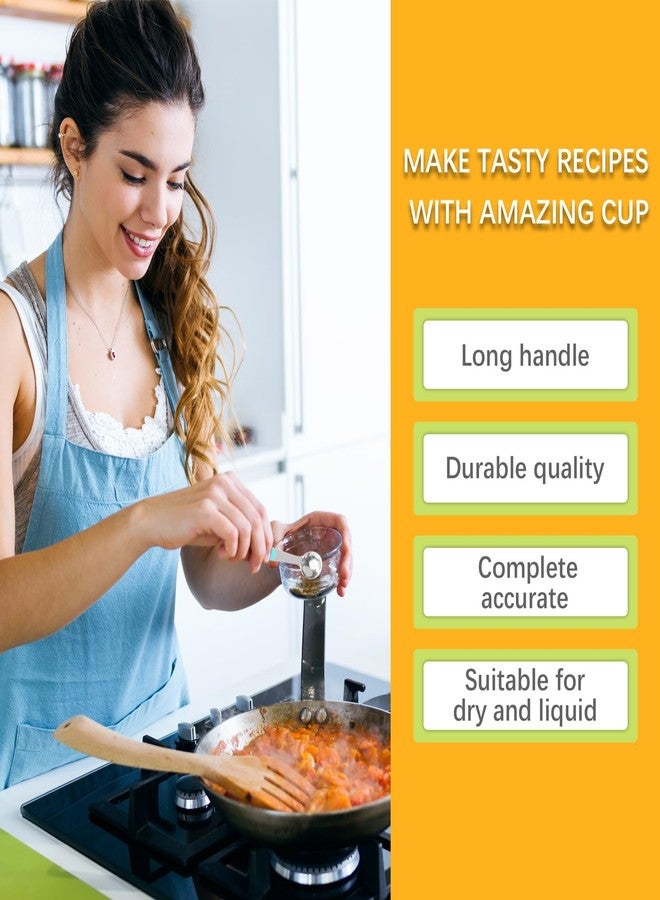 LEIFENY 2PCS 1 Tsp(1/3tbsp, 1/6oz, 5ml) Single Measuring Spoon with Blue Silicone Grip, Stainless Steel Individual Measure Scoop Only - Image 5