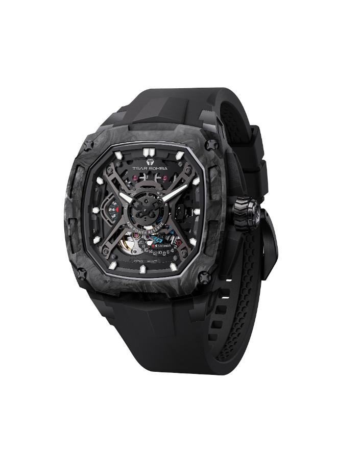 TSAR BOMBA Men's FKM Rubber Automatic Watch TB8605-04 - 42.8x53.5 mm - Image 3