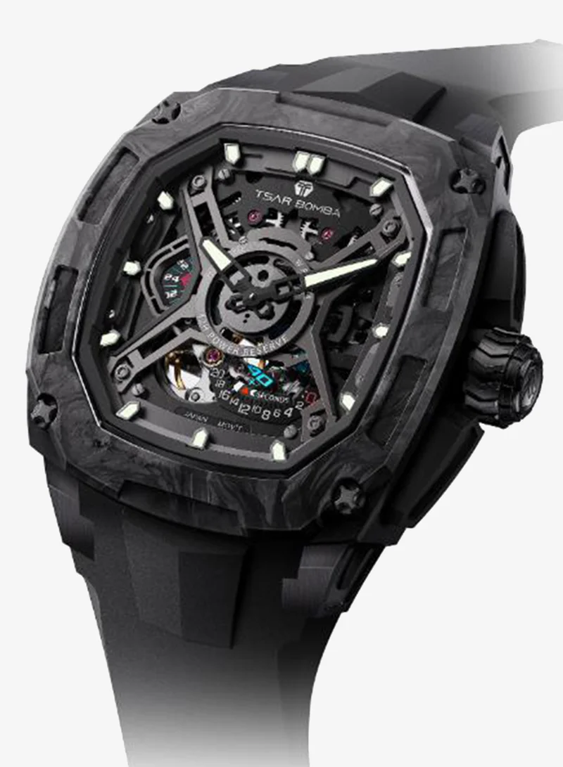 Tsar Bomba  Men's FKM Rubber Automatic Watch TB8605-04 - 42.8x53.5 mm for Men | Best Price UAE
