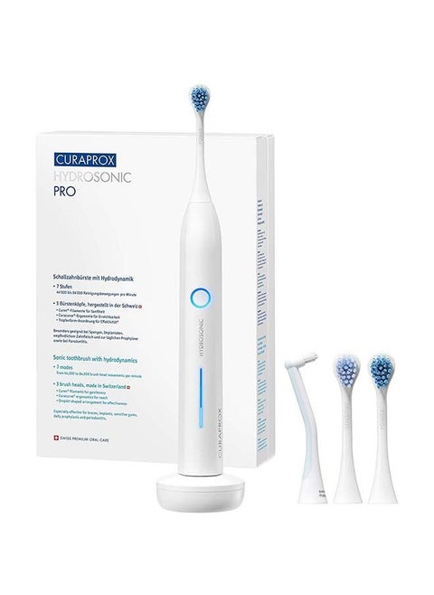 Curaprox Hydrosonic Pro Sonic Toothbrush - Curaprox Electric Toothbrush for Adults with 7 Cleaning Levels