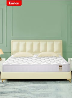 Kurlon Kurlon Earth Spring Mattress | 3-Zone Pocket Spring Mattress | Medium-Firm Support |  Natural Latex | Ideal for Spinal Alignment | Twin Size Mattress | 200Lx120Wx25H Cms  - Image 1