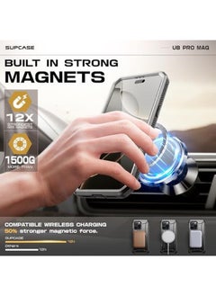 SupCase For Iphone 16 Pro Max Case With Stand Ubpro Mag Support Magsafe Built In Screen Protector And Belt Clip Military Grade Protection Magnetic Phone Case For Iphone 16 Pro Max 6.9'' Tigray  - Image 4