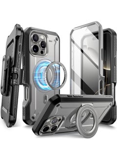 SupCase For Iphone 16 Pro Max Case With Stand Ubpro Mag Support Magsafe Built In Screen Protector And Belt Clip Military Grade Protection Magnetic Phone Case For Iphone 16 Pro Max 6.9'' Tigray  - Image 1