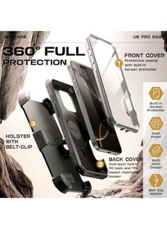 SupCase For Iphone 16 Pro Max Case With Stand Ubpro Mag Support Magsafe Built In Screen Protector And Belt Clip Military Grade Protection Magnetic Phone Case For Iphone 16 Pro Max 6.9'' Tigray  - Image 5