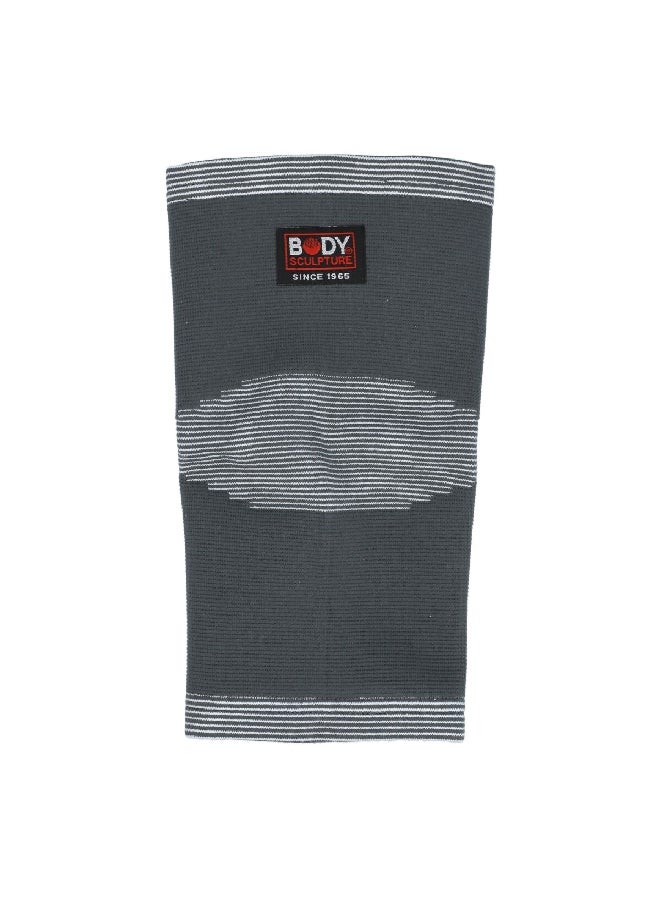 بودي سكلبتشر BNS-003L-B دعامة ركبة مطاطية قابلة للتمدد منسوجة بأربعة اتجاهات رمادية 12.2 × 23.6 × 3.2 سم - Image 1