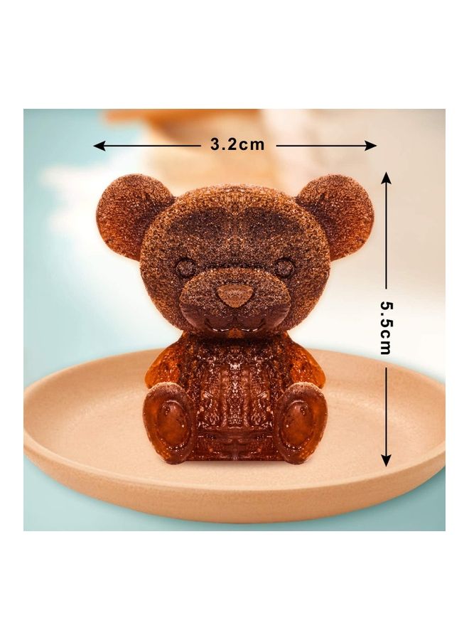 NIBEMINENT 3D Teddy Bear Mold White 3.2 x 5.5cm  - Image 2