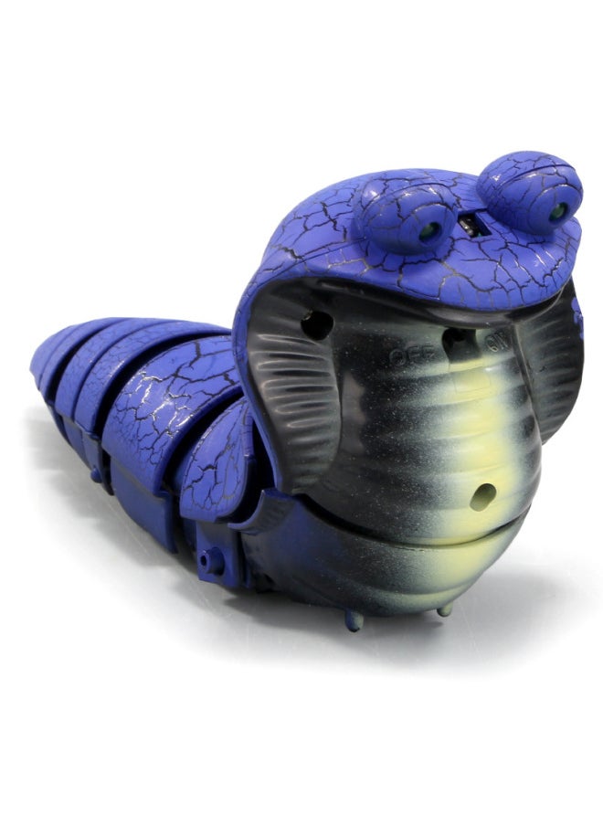 Electric Trick Infrared Remote Control Cobra Induction Simulation Cute Rattlesnake Toy-Color:HS-7702 Blue  - Image 2