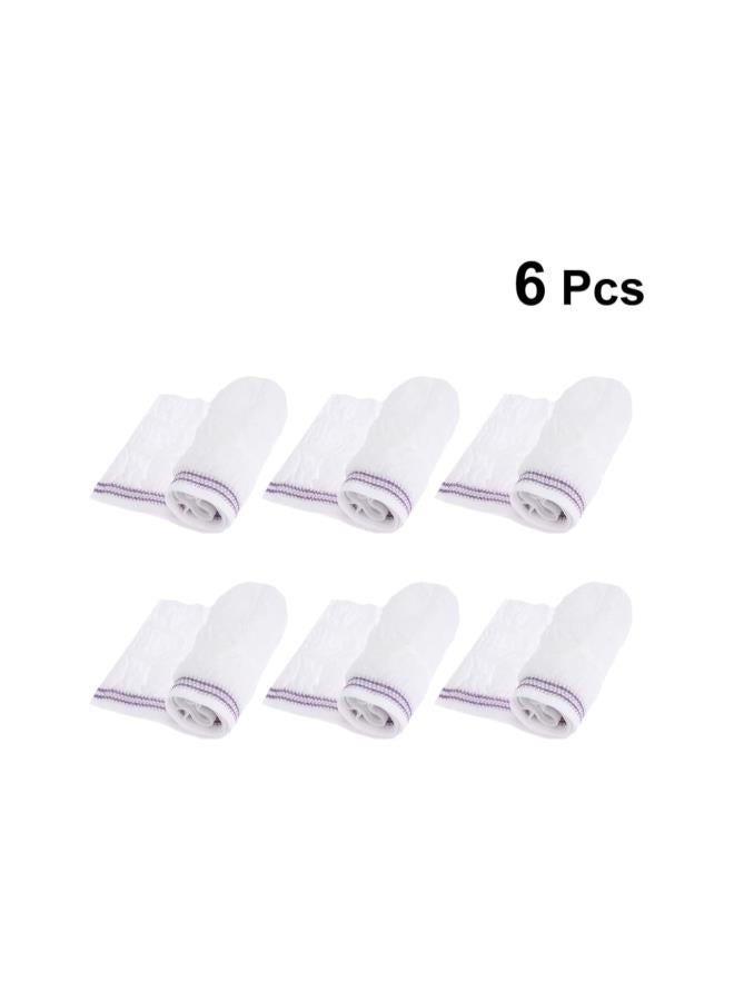 silvercnc 6Pcs Women Postpartum Mesh Underwear Breathable Post Birth Panty Incontinence Briefs for Woman Man Adult White - Image 2
