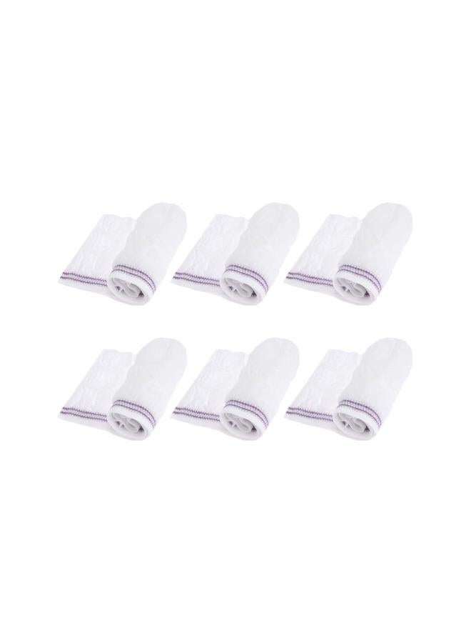 silvercnc 6Pcs Women Postpartum Mesh Underwear Breathable Post Birth Panty Incontinence Briefs for Woman Man Adult White - Image 1