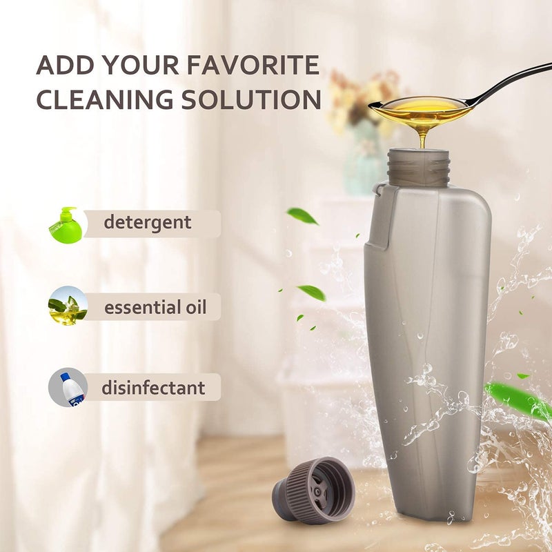 LOMESH Flat Spray Mop 2 in 1 Liquid Dispenser and Movable Handle High Absorbent Microfiber Removable Pad for Wet and Dry Surface Tiles Cleaning Floor Mop with Integrated Water Spray Mechanism - Image 5