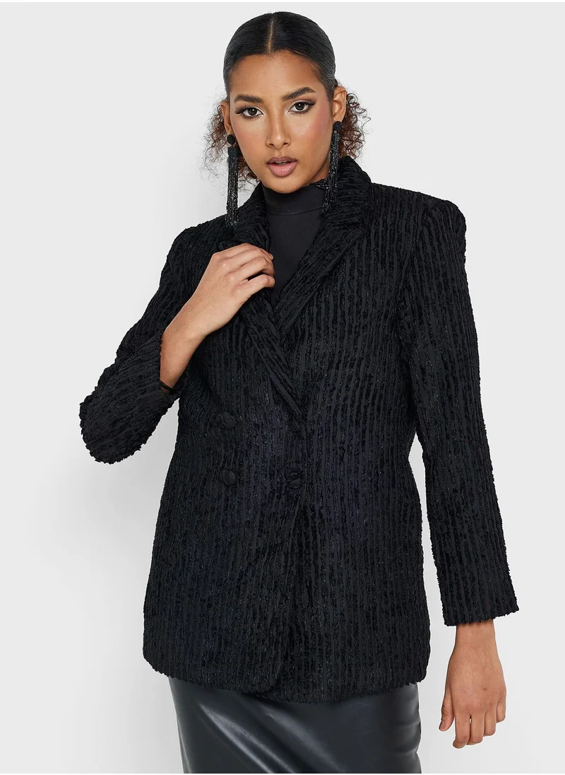 Montania Ribbed Knitted Blazer