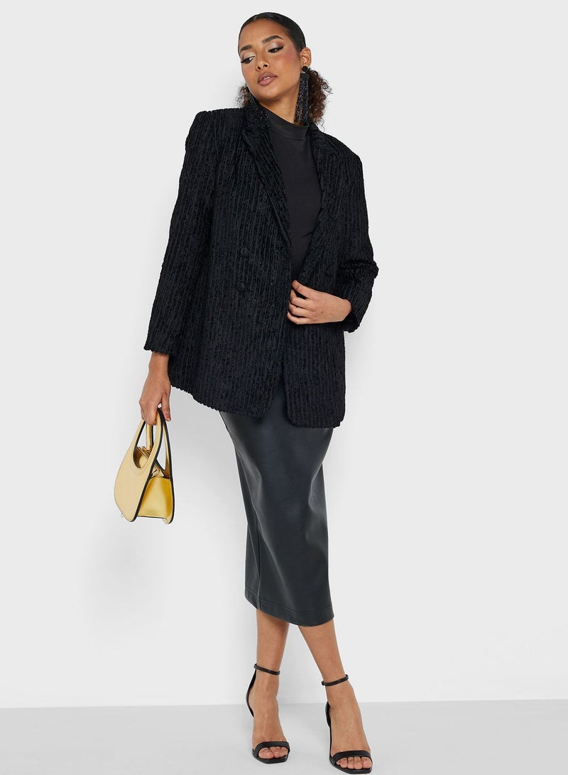 Montania Ribbed Knitted Blazer  - Image 4